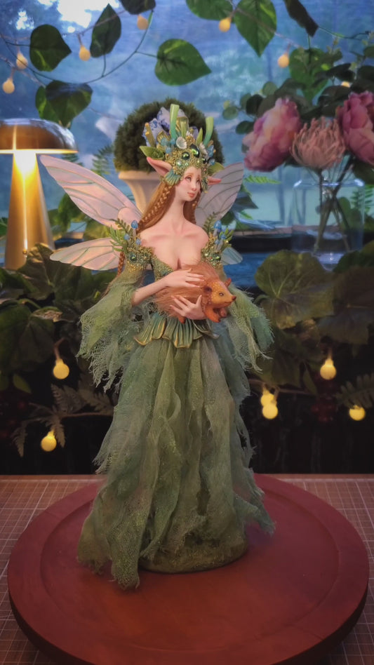 Luna and Chog, A Faery and her companion